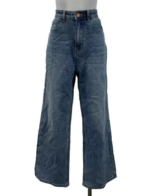 Medium Washed Straight Jeans