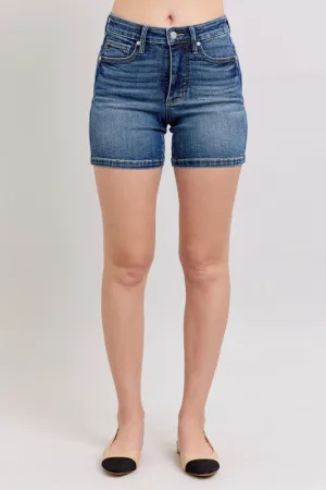 Melanie High Waist Denim Shorts – Judy Blue, Stretch, Medium Wash