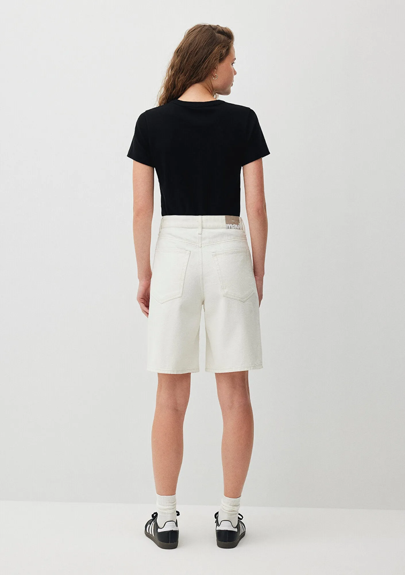 Melina Off White Denim Jean Shorts