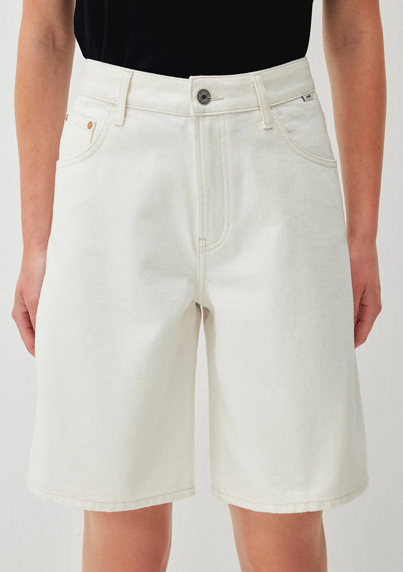 Melina Off White Denim Jean Shorts