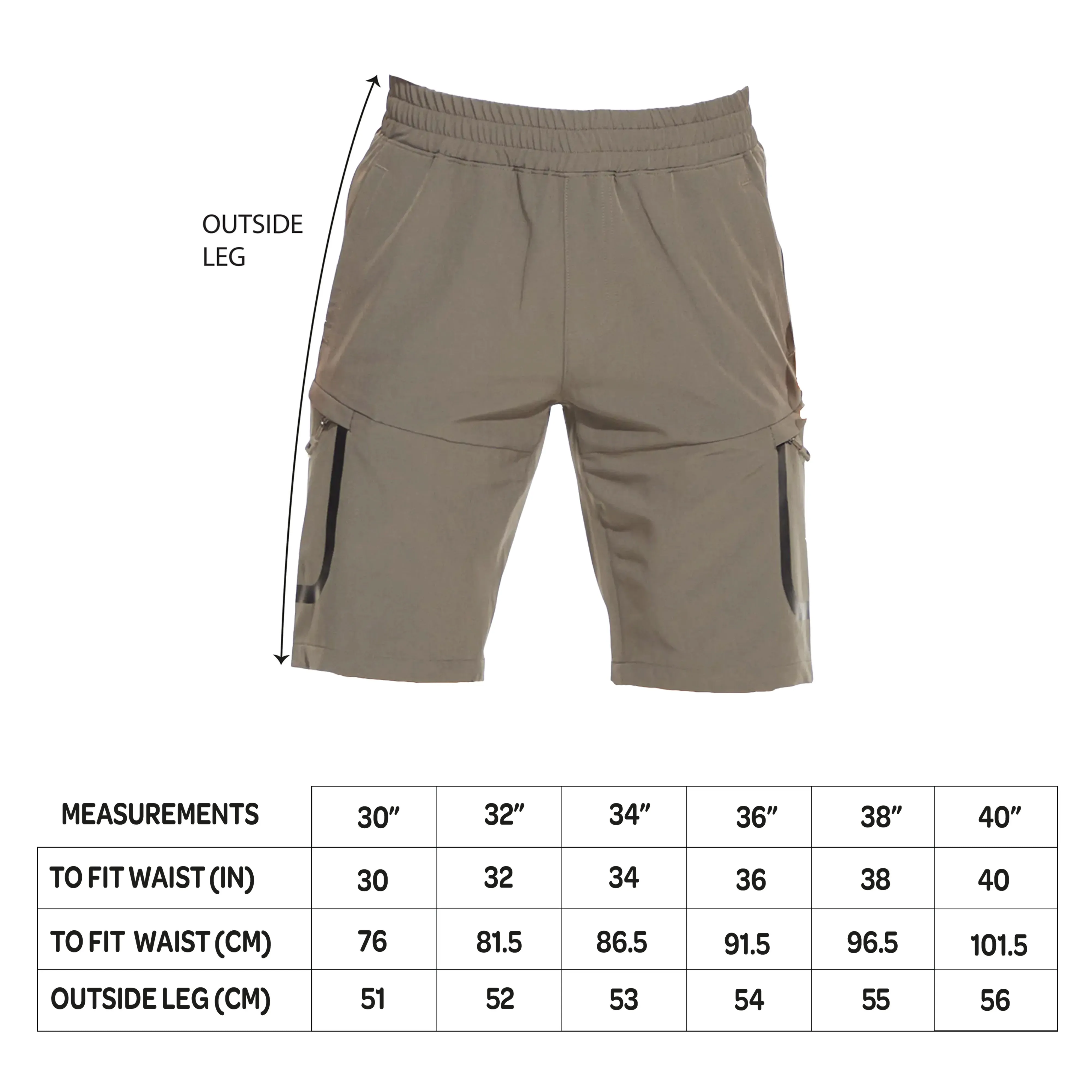 Men's Outdoor / Sports Shorts - Black