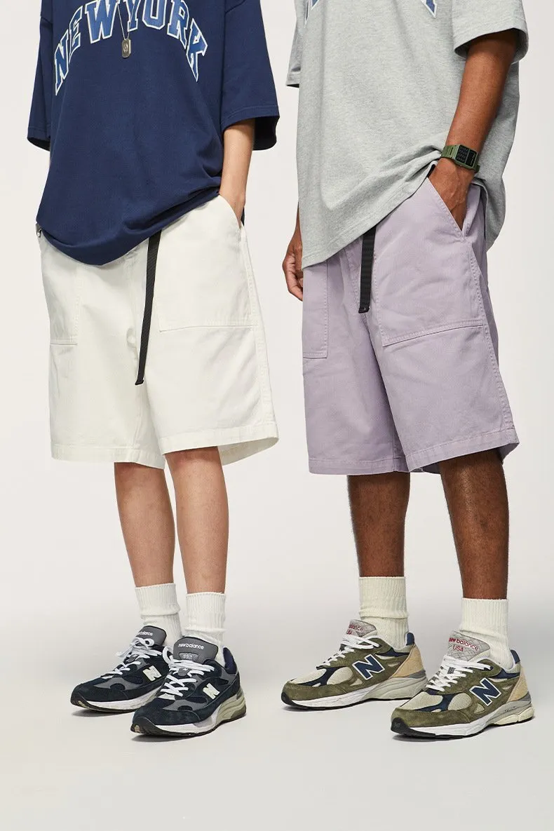 Men's Wear | Japanese Wide Leg Workwear Shorts 2023 Spring And Summer New Personality Loose Solid Color Casual Pants Men's