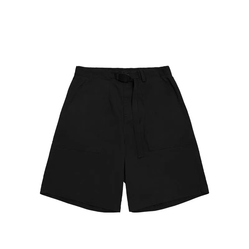 Men's Wear | Japanese Wide Leg Workwear Shorts 2023 Spring And Summer New Personality Loose Solid Color Casual Pants Men's