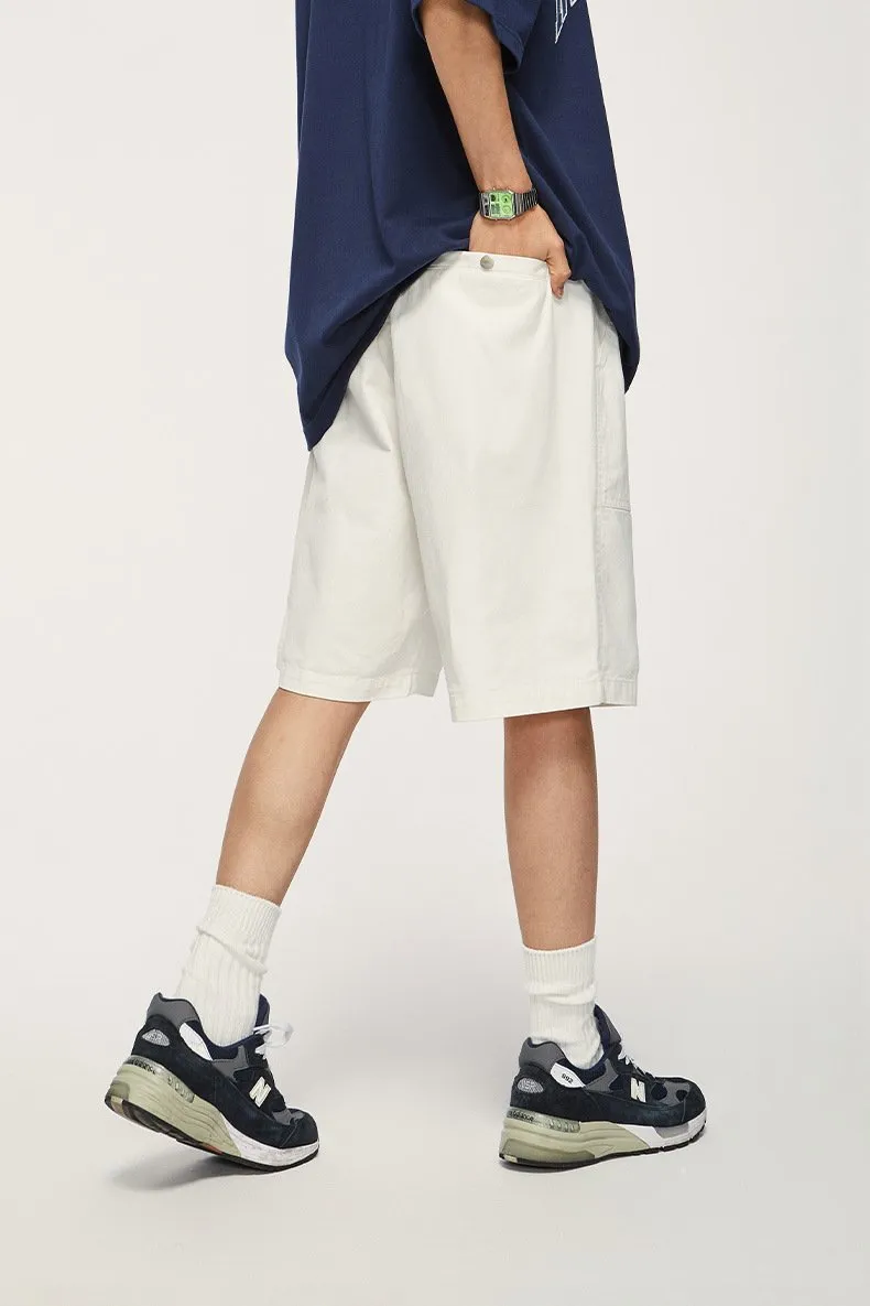 Men's Wear | Japanese Wide Leg Workwear Shorts 2023 Spring And Summer New Personality Loose Solid Color Casual Pants Men's