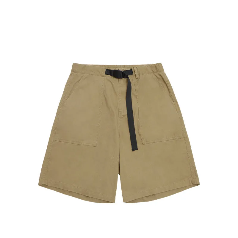 Men's Wear | Japanese Wide Leg Workwear Shorts 2023 Spring And Summer New Personality Loose Solid Color Casual Pants Men's
