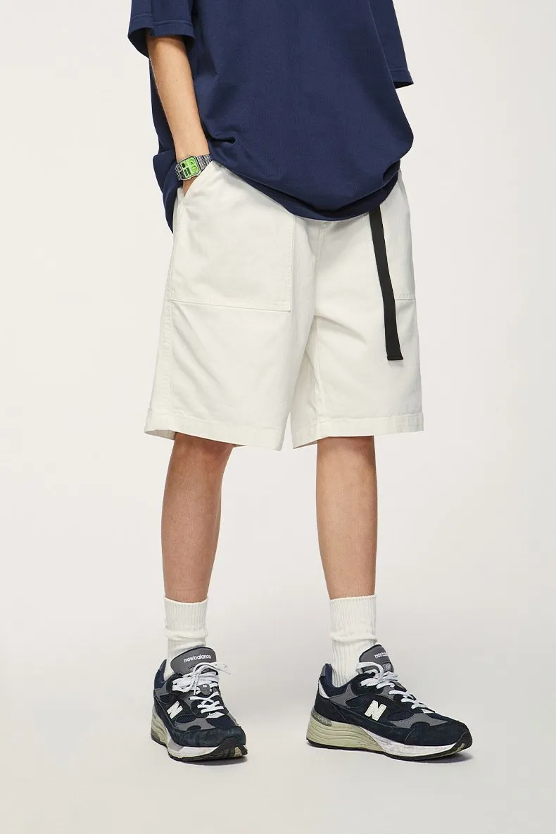 Men's Wear | Japanese Wide Leg Workwear Shorts 2023 Spring And Summer New Personality Loose Solid Color Casual Pants Men's