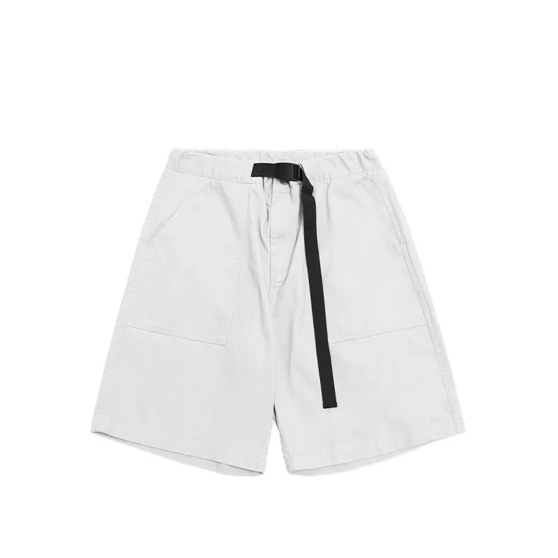 Men's Wear | Japanese Wide Leg Workwear Shorts 2023 Spring And Summer New Personality Loose Solid Color Casual Pants Men's