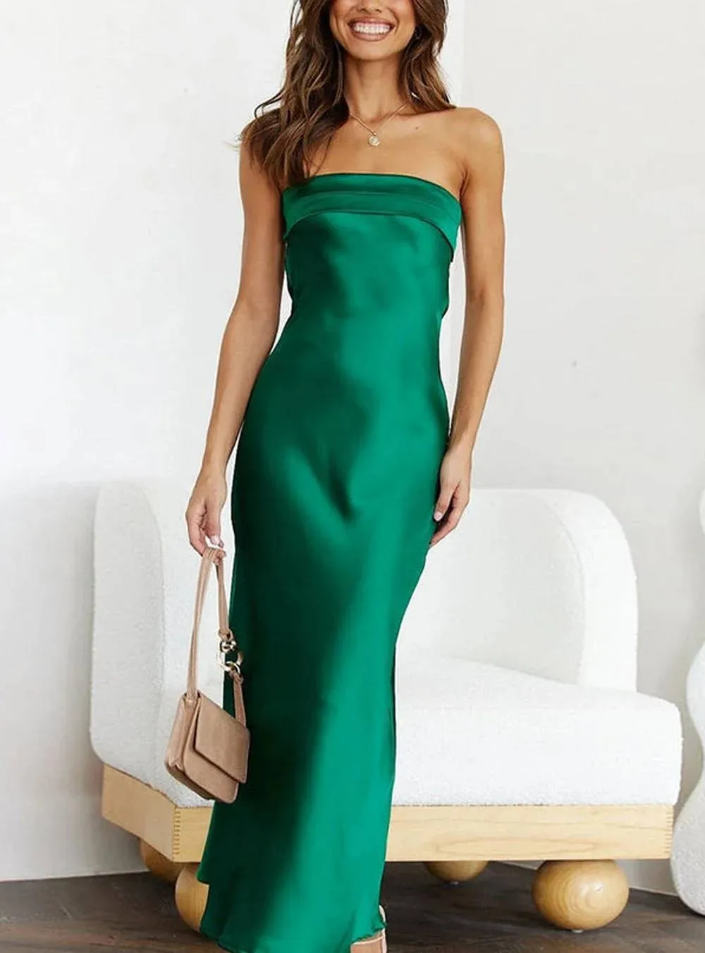 Merritt - Strapless maxi dress