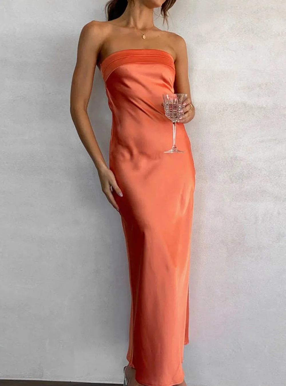 Merritt - Strapless maxi dress