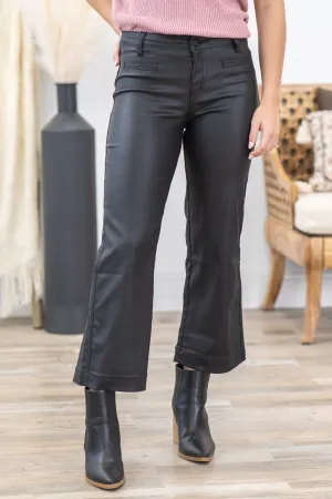 Mica Black Crop Wide Leg Pant