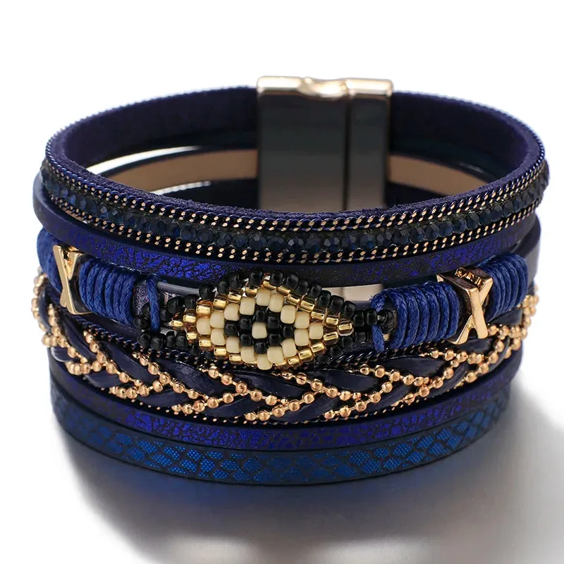 Miyuki  Leather Bracelets