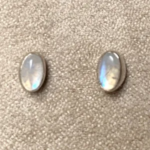 Moonstone (Rainbow) Post Earrings