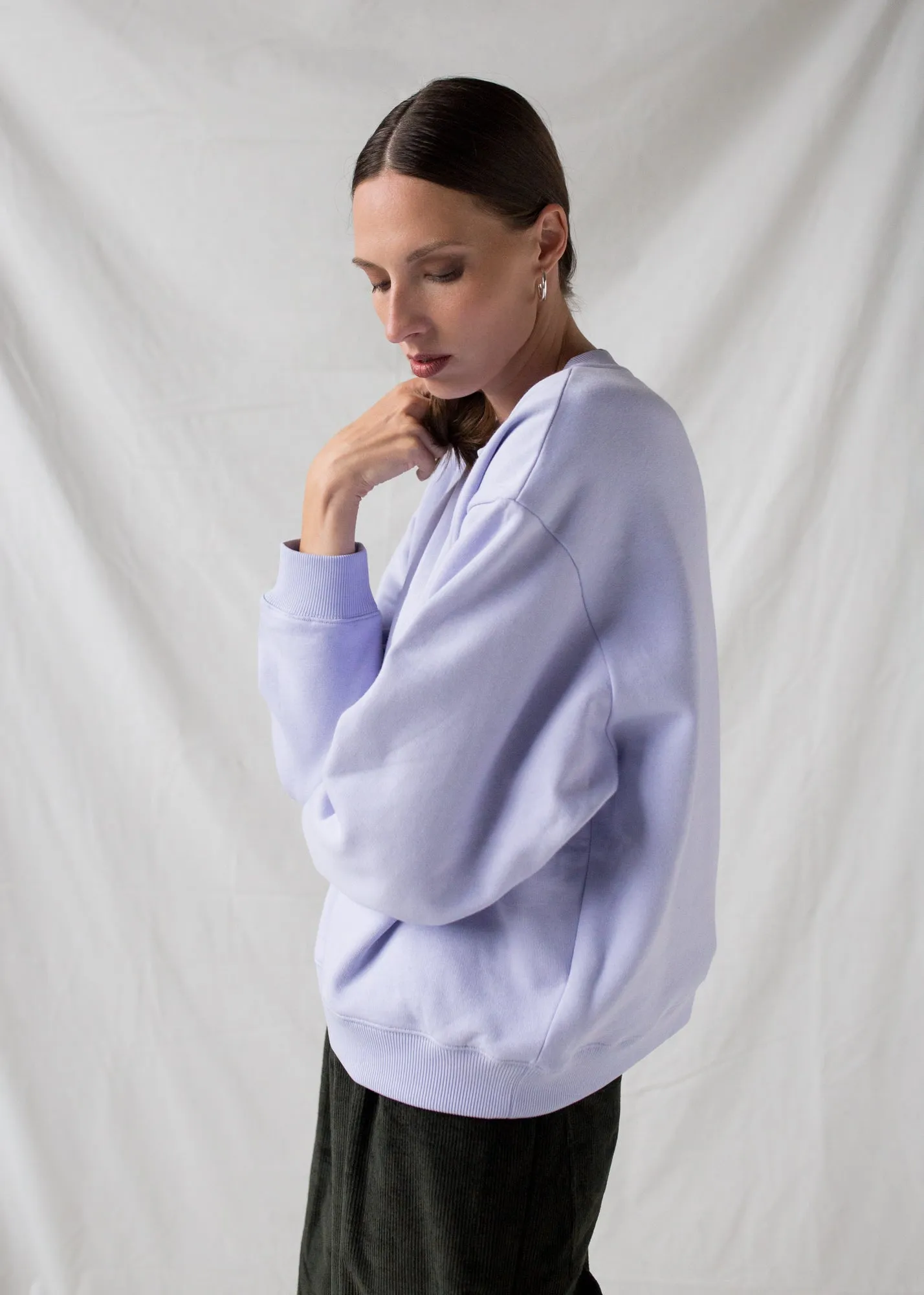 Naila Oversized Sweatshirt Lilac