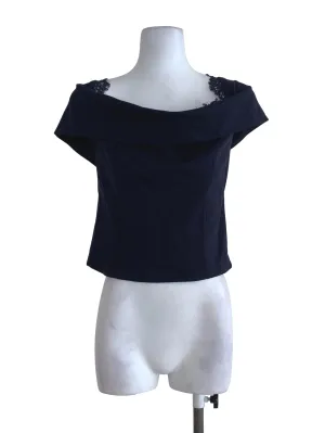 Navy Blue Plain Blouse