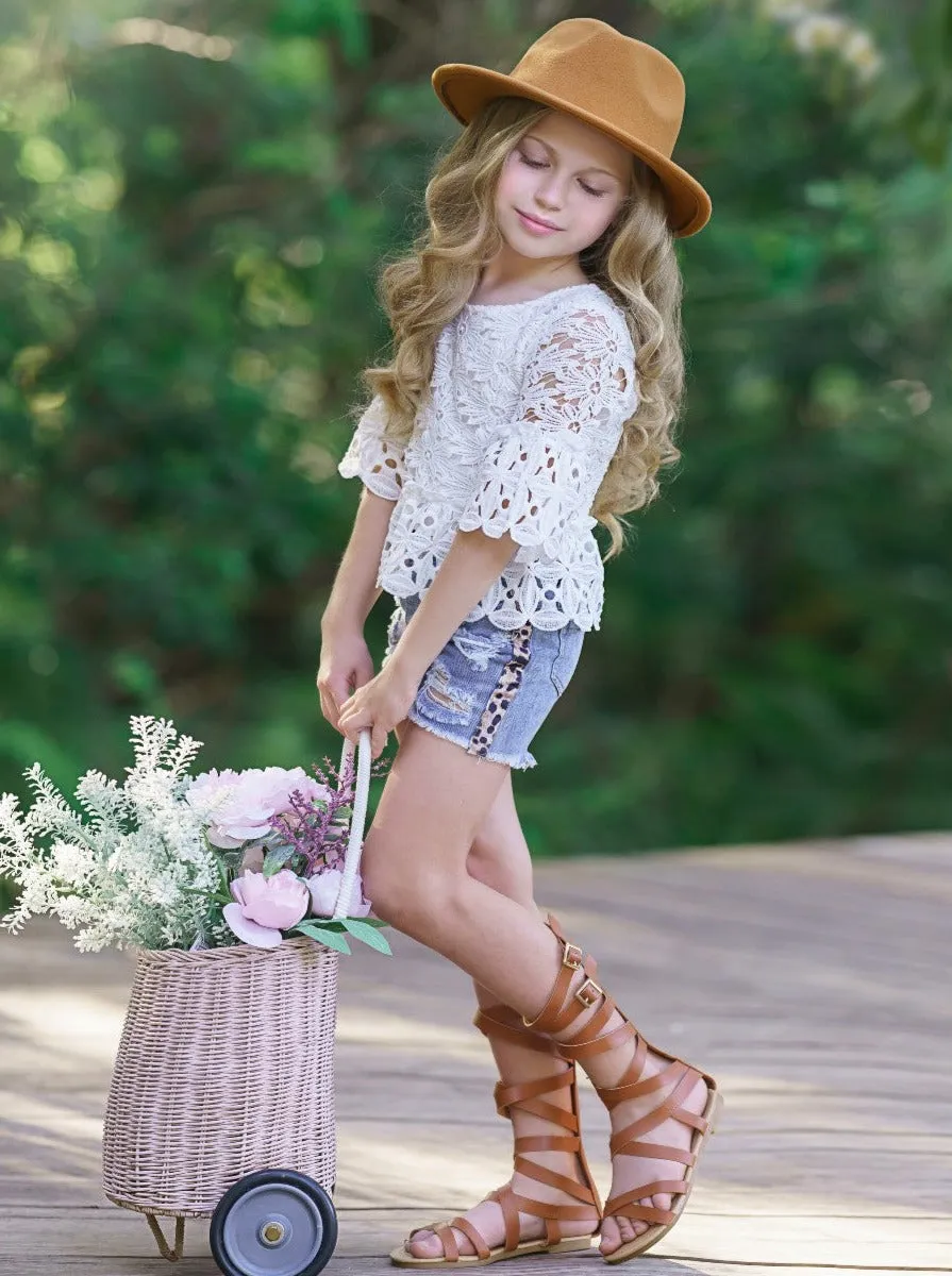 Never Ending Summer Denim Shorts Set