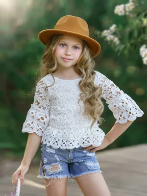 Never Ending Summer Denim Shorts Set