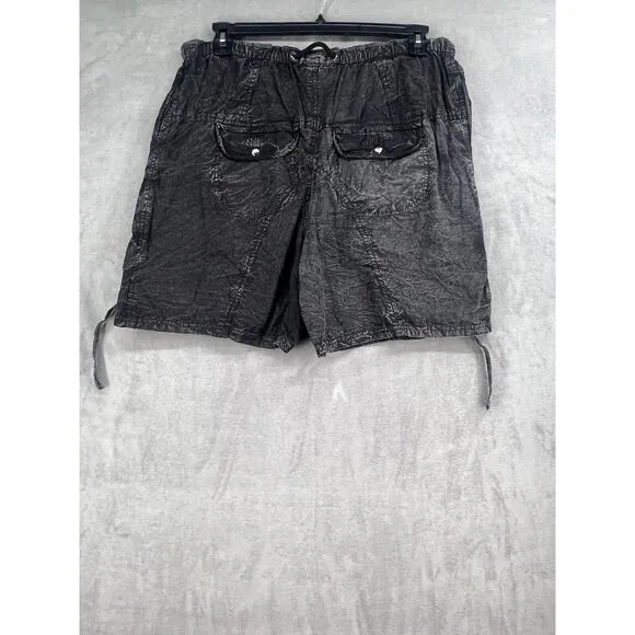 New Free People Moon Bay Parachute Shorts Size Small Black