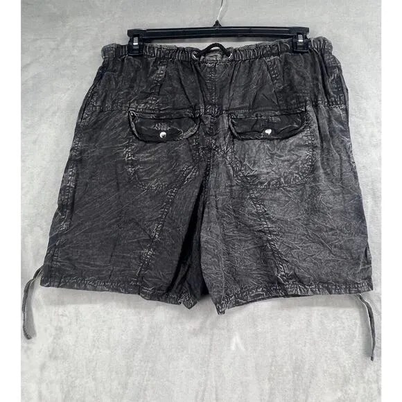 New Free People Moon Bay Parachute Shorts Size Small Black