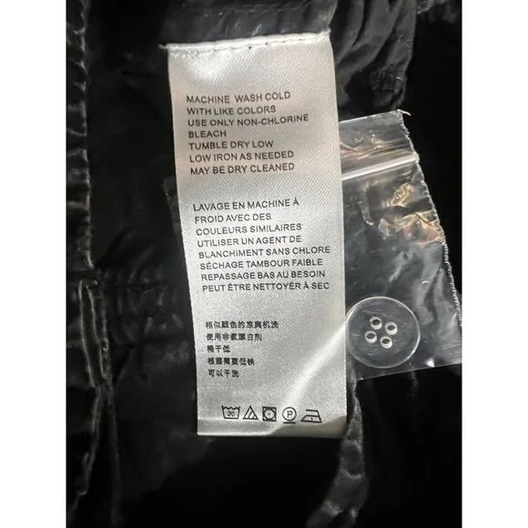 New Free People Moon Bay Parachute Shorts Size Small Black