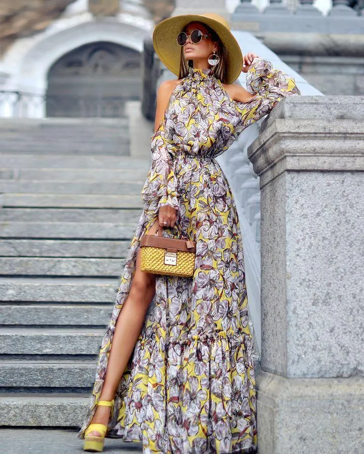 New Halter Off The Shoudler Long Maxi Dresses