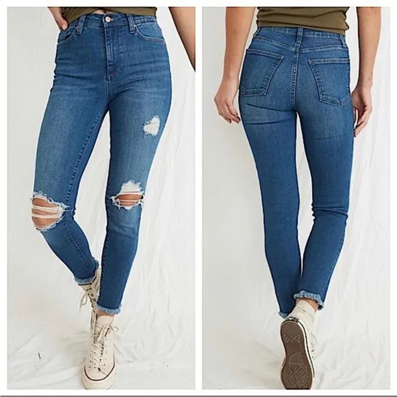 NEW Marine Layer High Skinny High Waisted Distressed Jeans Size 26