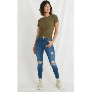 NEW Marine Layer High Skinny High Waisted Distressed Jeans Size 26