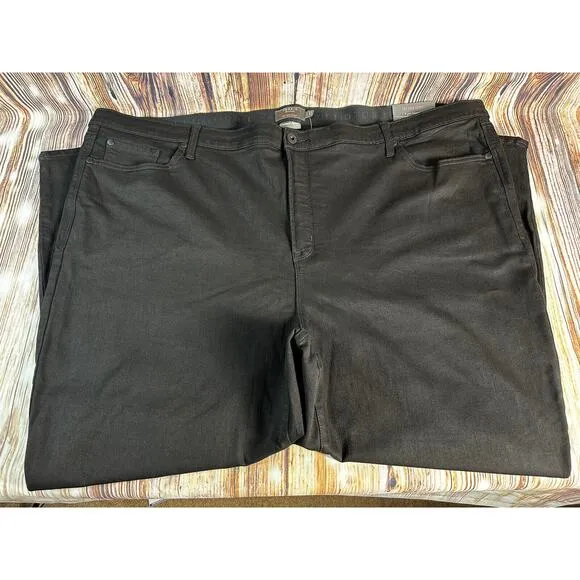 NEW Torrid SKY HIGH SKINNY Size 30 T Black High Rise Jeans Denim Pants 53x29