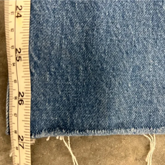 NWOT $258 Rag &amp; Bone Nina Poppy High Waist Button Fly Raw Edge Jeans