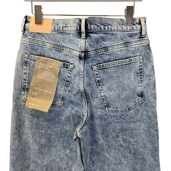 NWT Everlane The Way High Jeans in Acid Wash Size 29
