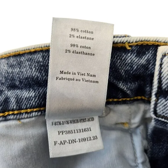 NWT Everlane The Way High Jeans in Acid Wash Size 29