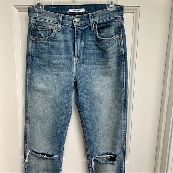 NWT GRLFRND Naomi High-Rise Straight Jeans Sz 25
