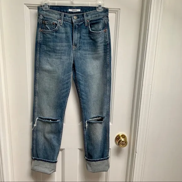 NWT GRLFRND Naomi High-Rise Straight Jeans Sz 25