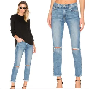 NWT GRLFRND Naomi High-Rise Straight Jeans Sz 25
