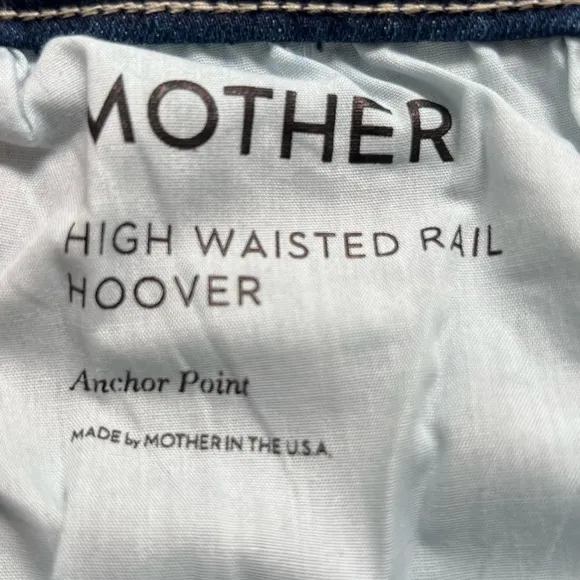 NWT - Mother Denim High Waisted Hoover, Size 25, Wash Anchor Point