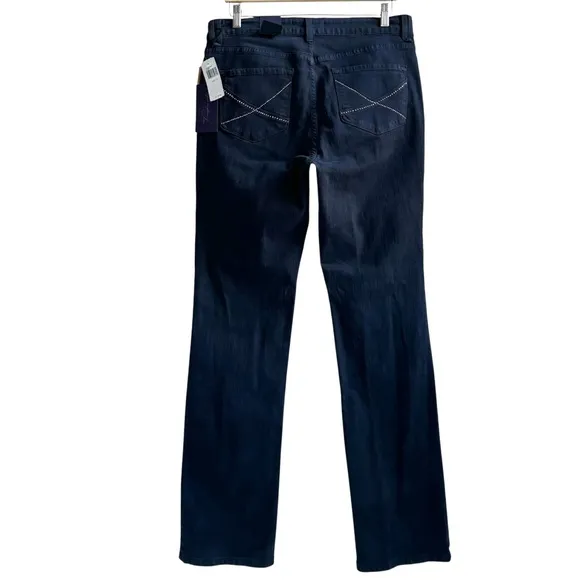 NYDJ Not Your Daughter’s Jeans Straight Leg Denim Jeans Dark Gray Size 14