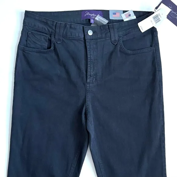 NYDJ Not Your Daughter’s Jeans Straight Leg Denim Jeans Dark Gray Size 14