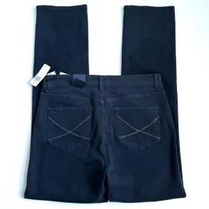 NYDJ Not Your Daughter’s Jeans Straight Leg Denim Jeans Dark Gray Size 14