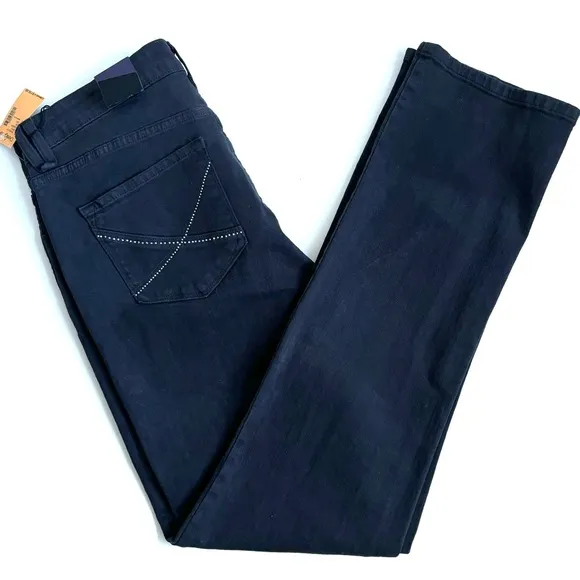 NYDJ Not Your Daughter’s Jeans Straight Leg Denim Jeans Dark Gray Size 14