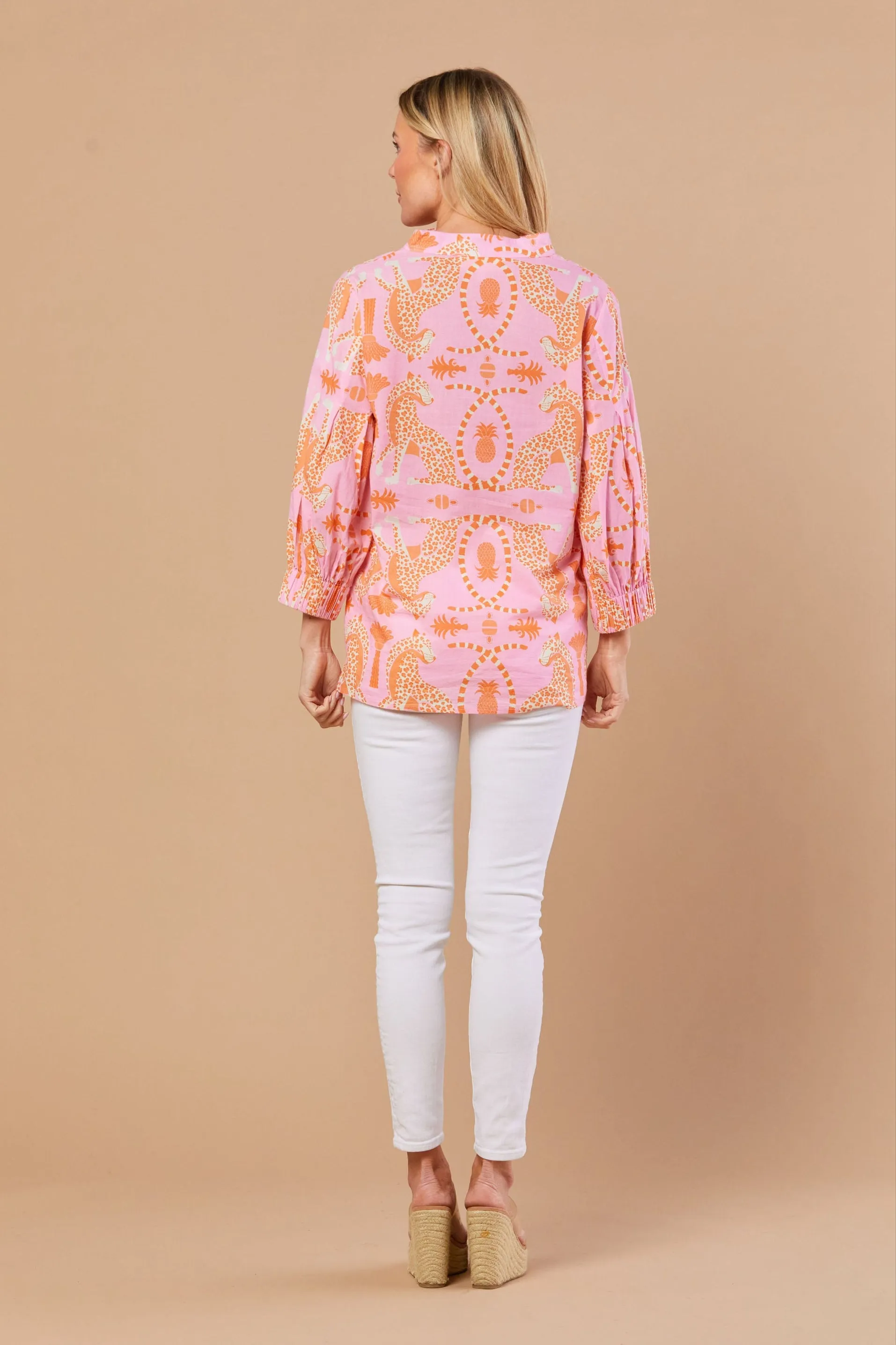 Olive Tunic in Apricot Prowess