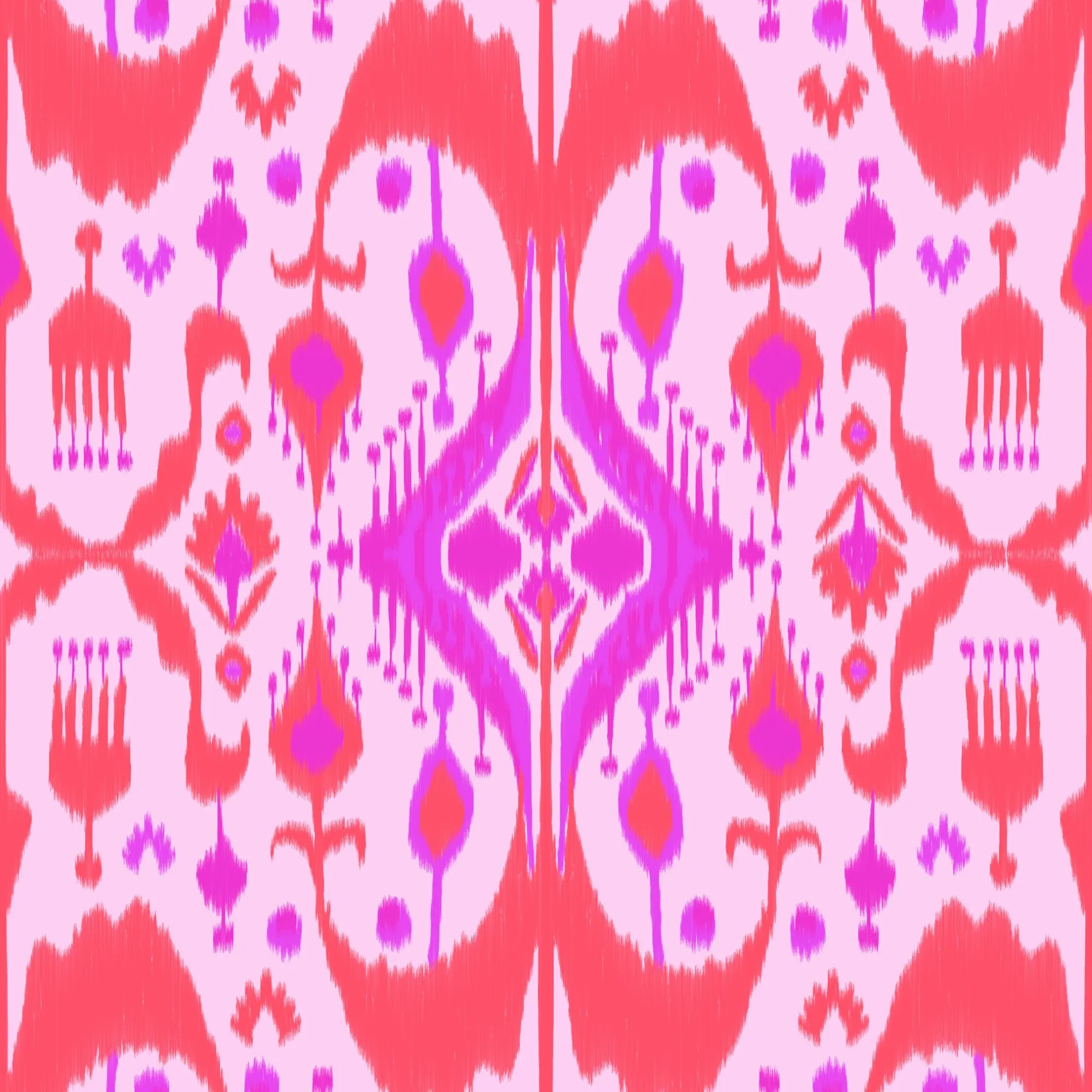 Olive Tunic in Blush Sunrise Ikat