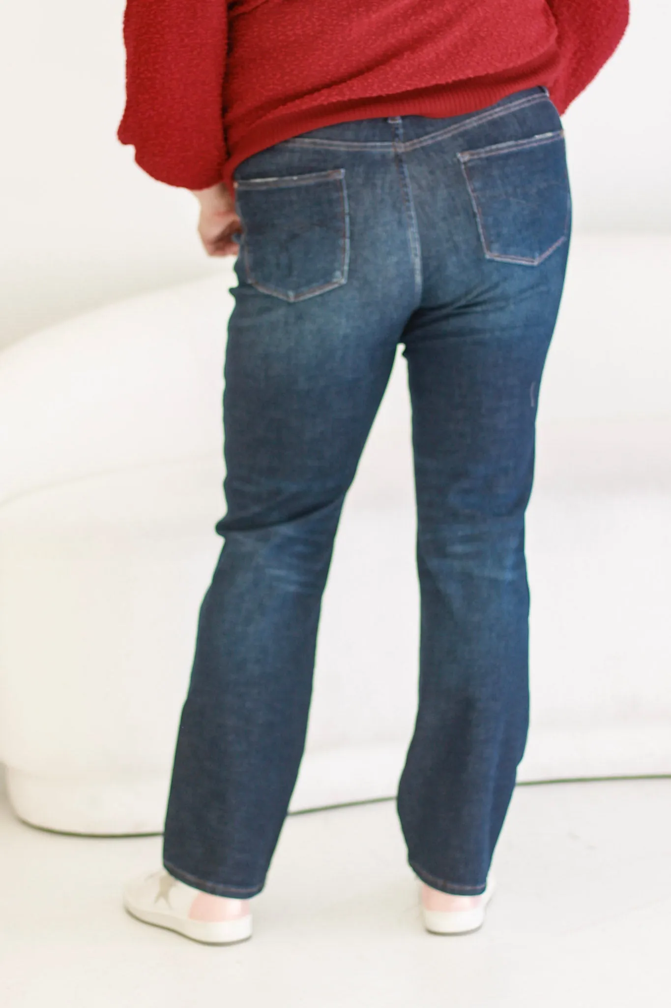 On the Brink Judy Blue Dark Wash Straight Leg Jeans