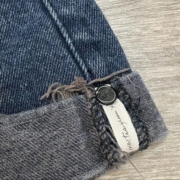 One By One Teaspoon Womens Distressed Denim Shorts Hanks High Rise Sz 24.
