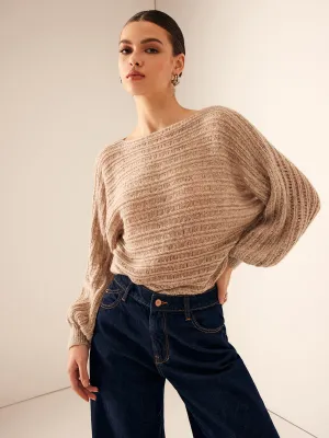 Oversized Striped Soft Sweater