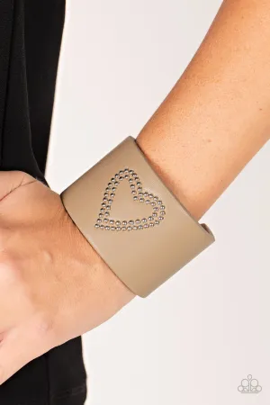 Paparazzi -Rodeo Romance - Brown Leather Bracelet
