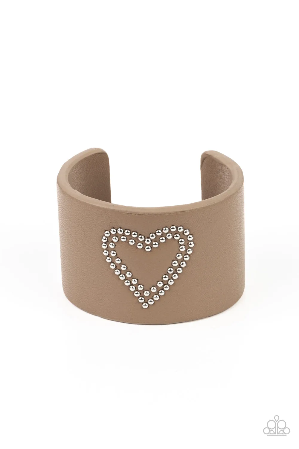 Paparazzi -Rodeo Romance - Brown Leather Bracelet