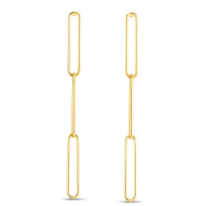 Paperclip Drop Earrings