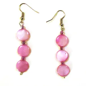 Pink Drop Earrings