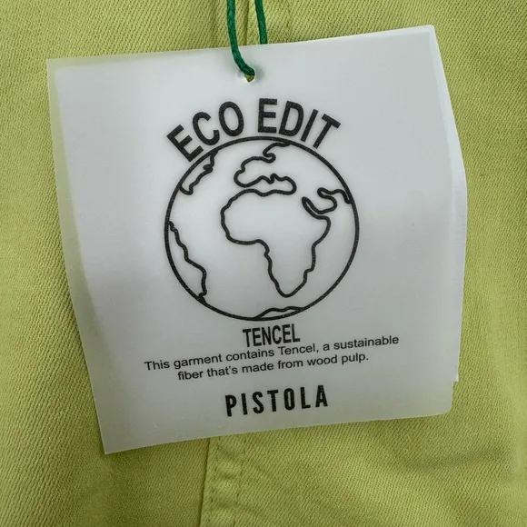 Pistola Hannah Cargo Eco Edit Shorts In Limeade High Rise Casual Size 22 &amp; 24