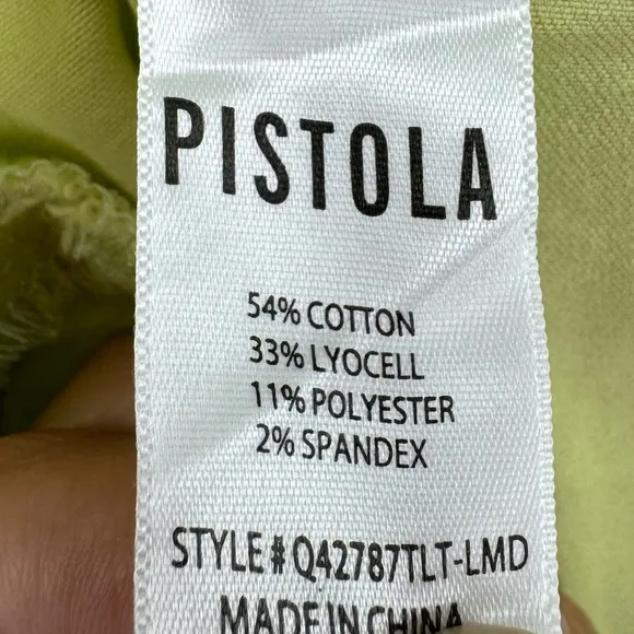 Pistola Hannah Cargo Eco Edit Shorts In Limeade High Rise Casual Size 22 &amp; 24