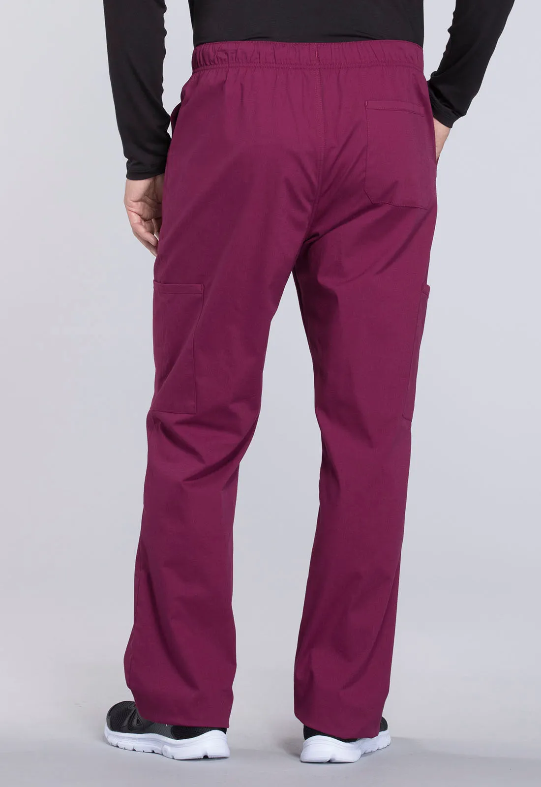 Professionals WW190 Men's Tapered Leg Fly Front Cargo Pants Wine
